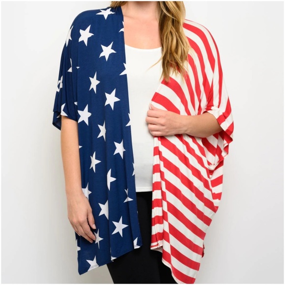 #167 American Flag Cardigan - Picture 2 of 4